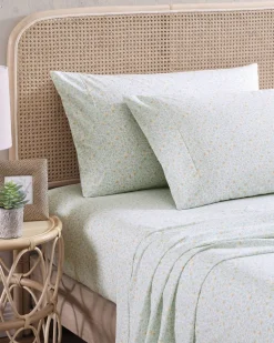 Crane Flower 4-Piece King Sheet Set