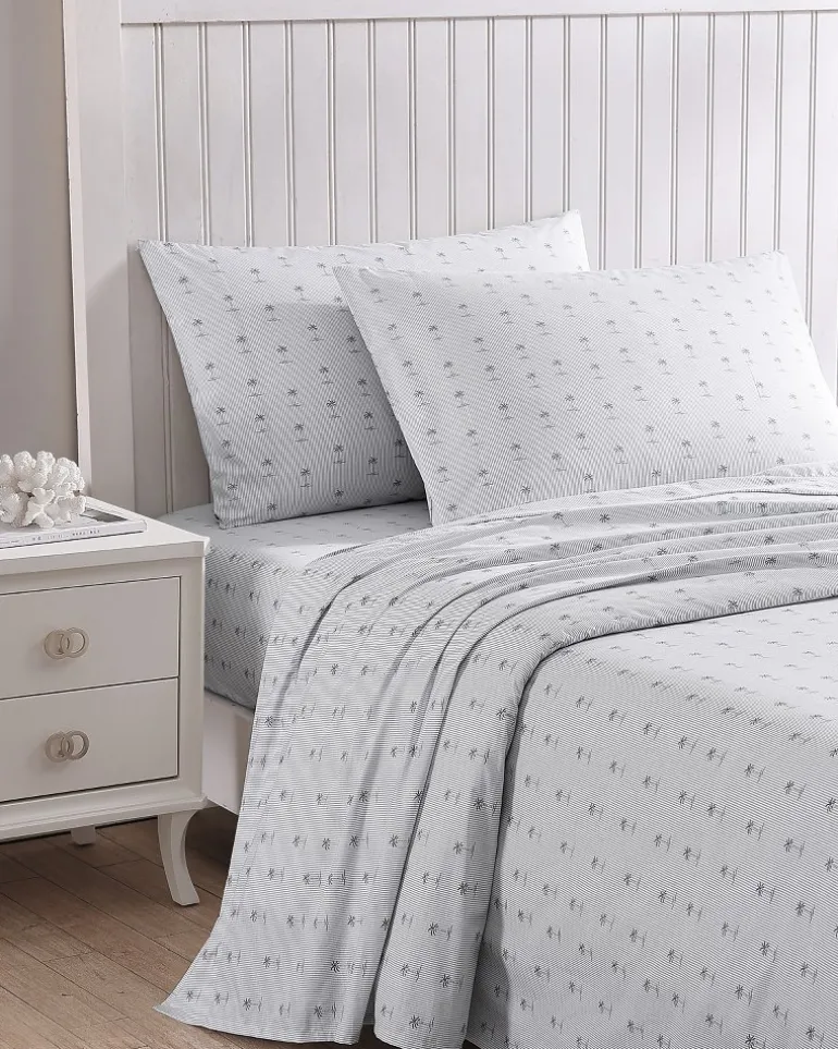 Kew Palms 4-Piece King Sheet Set