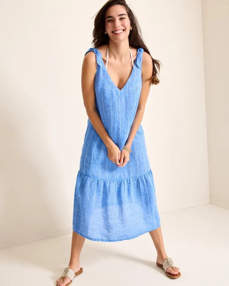 Linen Midi Coverup Dress