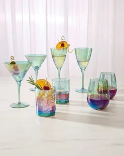Luster Martini Glasses — Set of 2