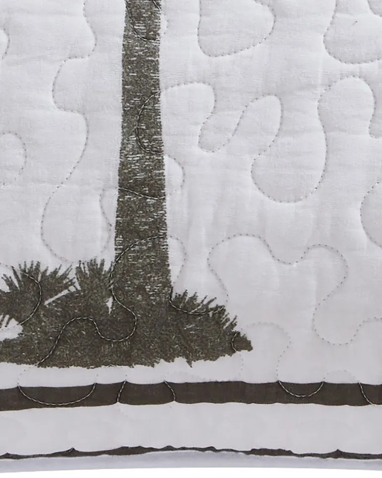 Palm Island King Quilted King Sham