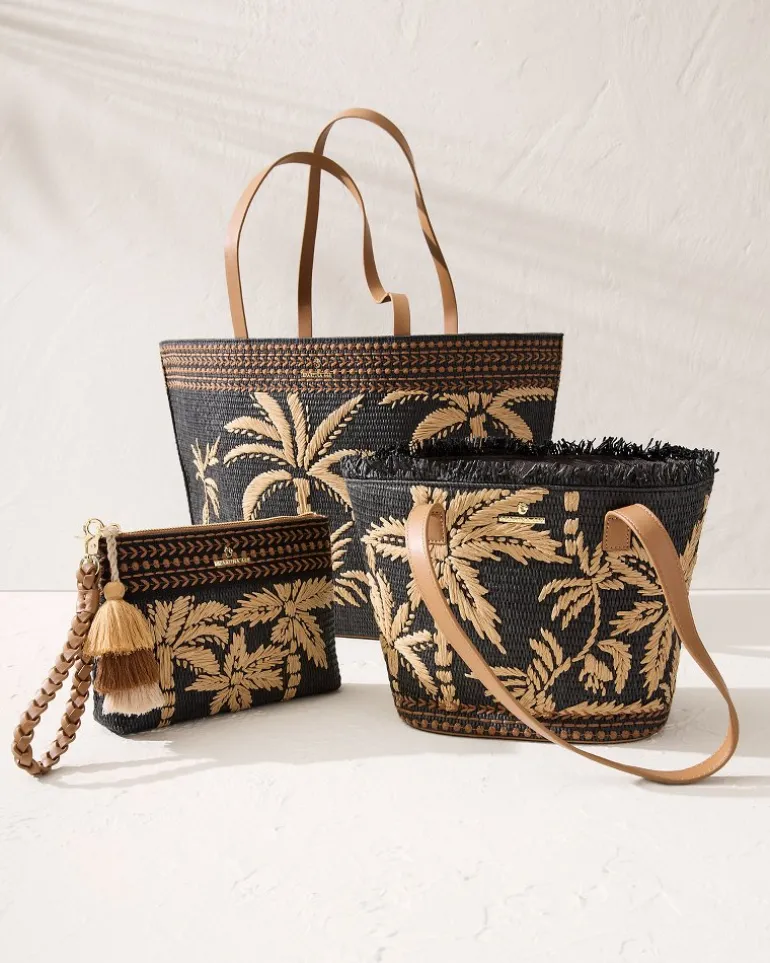 Raffia Palms Beach Tote